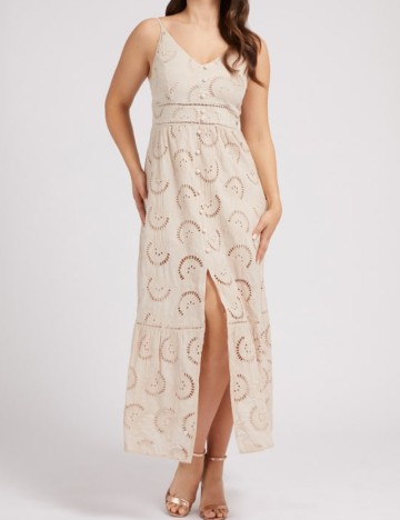 Rochie lunga Guess, crem