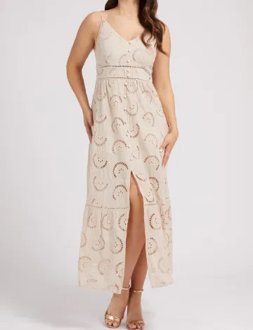 Rochie lunga Guess, crem