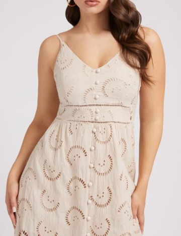 Rochie lunga Guess, crem
