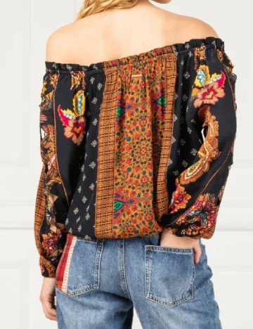 Bluza Desigual, mix culori