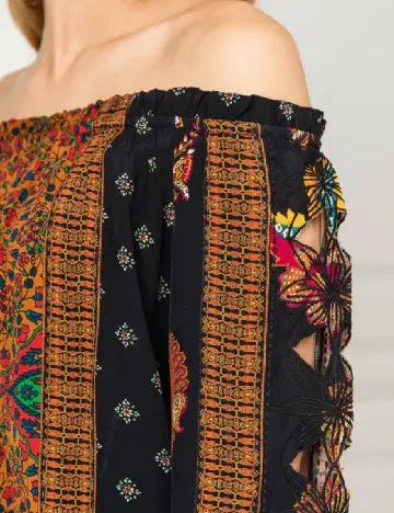 Bluza Desigual, mix culori