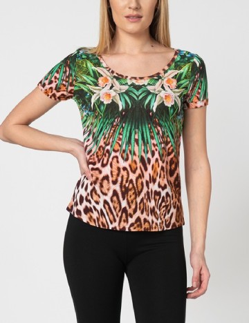 Tricou Desigual, mix culori