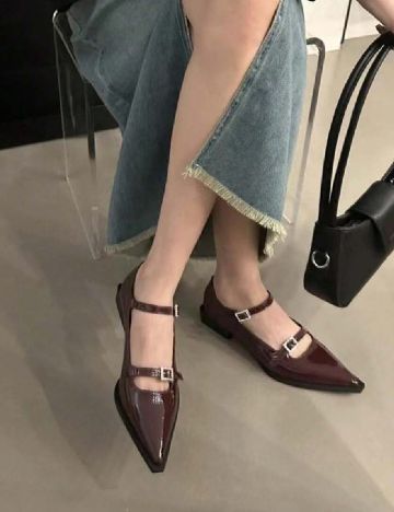 Pantofi SHEIN, visiniu