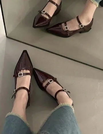 Pantofi SHEIN, visiniu