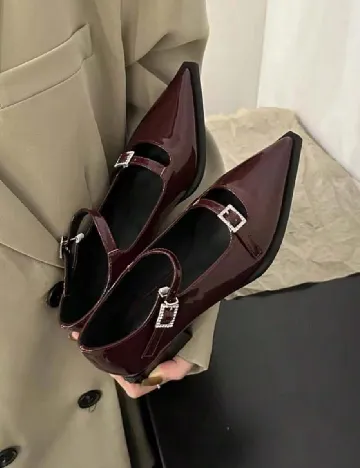 Pantofi SHEIN, visiniu
