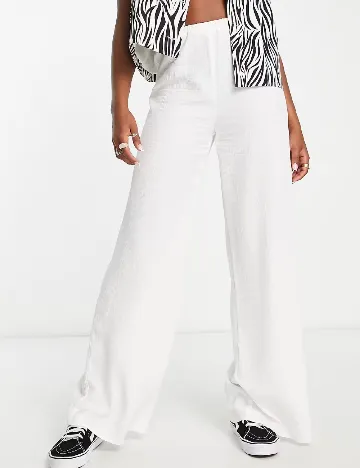 Pantaloni Top Shop, alb Alb