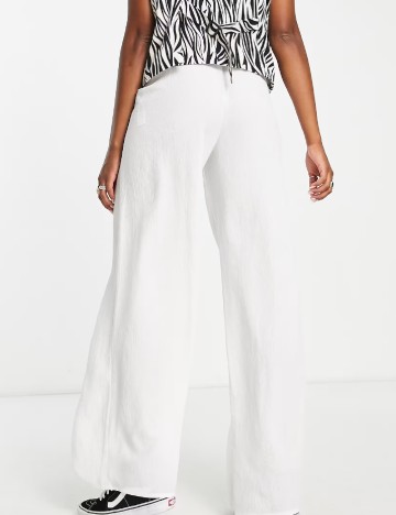 Pantaloni Top Shop, alb