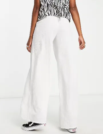 Pantaloni Top Shop, alb Alb