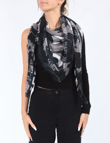 Esarfa Guess, negru
