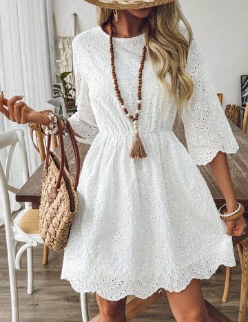 Rochie scurta SHEIN, alb
