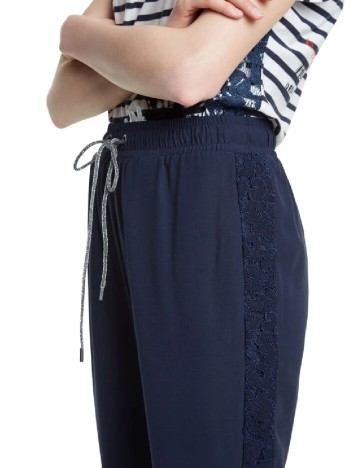 Pantaloni Desigual, albastru