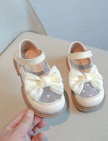Pantofi Shein Kids, crem