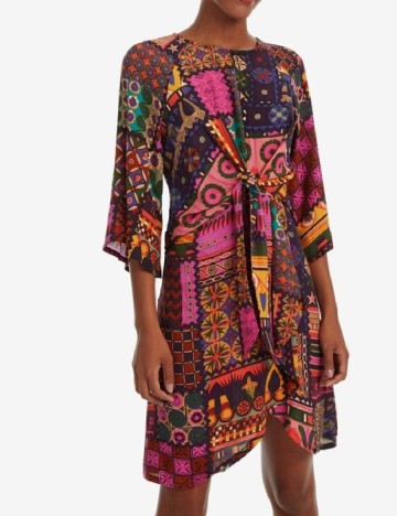 Rochie scurta Desigual, mix culori
