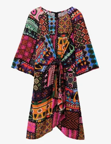 Rochie scurta Desigual, mix culori