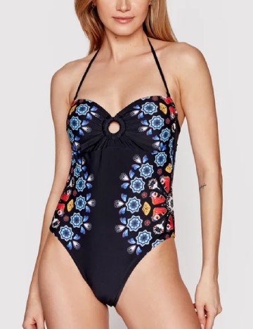 Costum de baie Desigual, negru