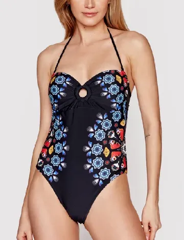 Costum de baie Desigual, negru