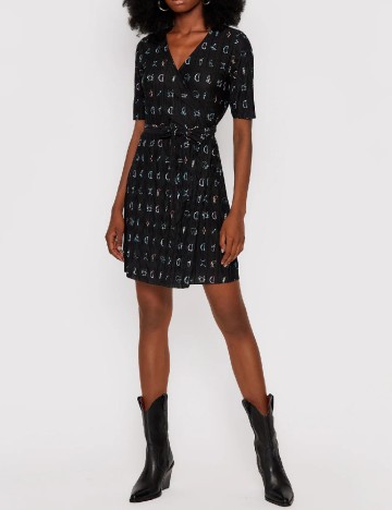Rochie scurta Desigual, negru