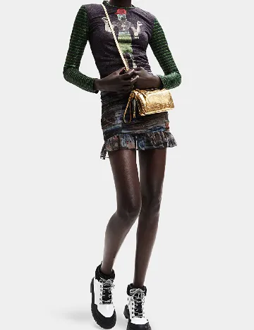 Bluza Desigual, mix culori