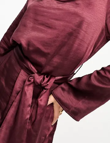 Rochie scurta Pretty Lavish, visiniu