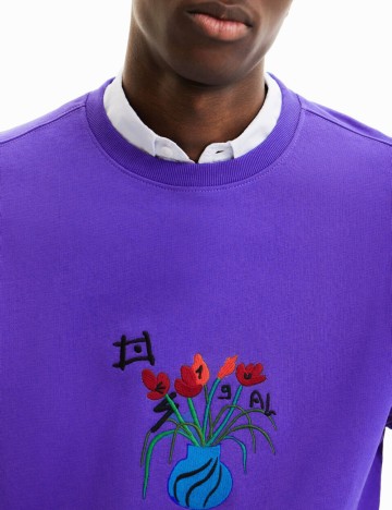 Bluza Desigual, mov