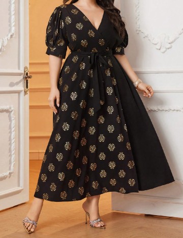 Rochie lunga SHEIN CURVE, negru