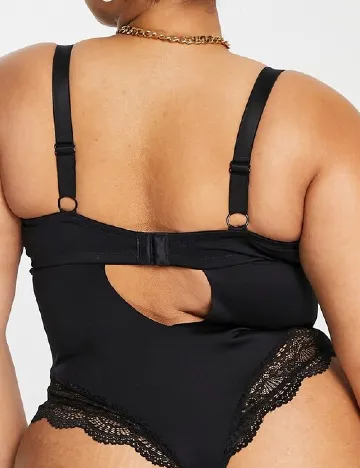 Body ASOS Curve, negru Negru