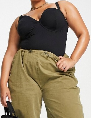 Body ASOS Curve, negru