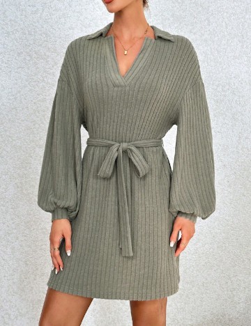 Rochie scurta SHEIN, verde