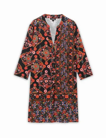 Rochie scurta Desigual, mix culori