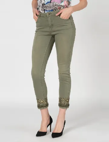 Blugi Desigual, verde Verde