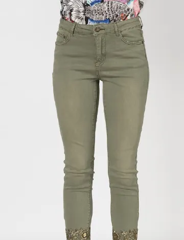 Blugi Desigual, verde Verde