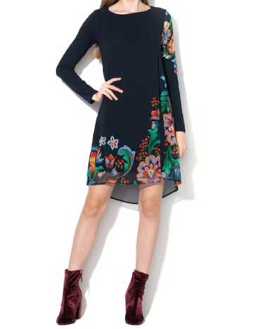 Rochie scurta Desigual, bleumarin