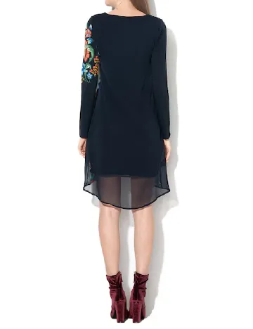 Rochie scurta Desigual, bleumarin