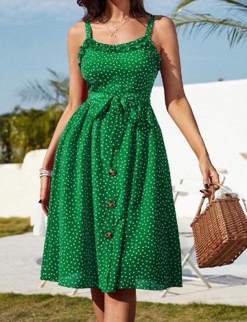 Rochie medie SHEIN, verde