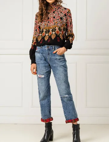 Bluza Desigual, negru Negru