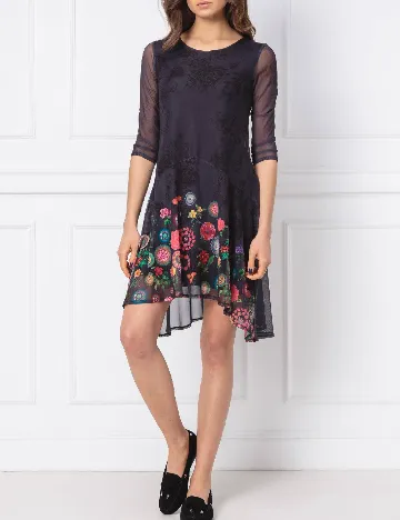 Rochie scurta Desigual, bleumarin Albastru
