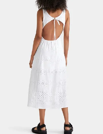Rochie medie Desigual, alb Alb