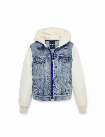 Jacheta Desigual, albastru/alb Albastru