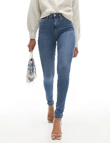 Blugi Top Shop, albastru