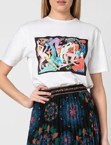 Tricou Desigual, alb