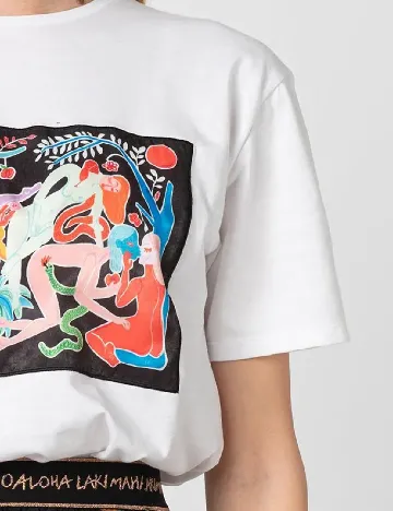 Tricou Desigual, alb