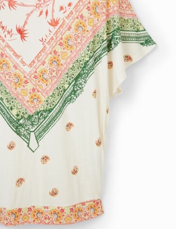 Tricou Desigual, crem