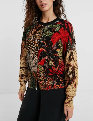 Cardigan Desigual, mix culori