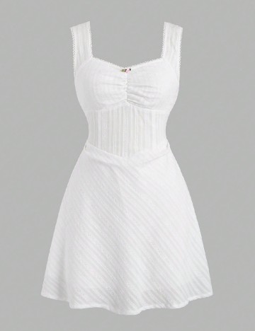Rochie scurta SHEIN, alb