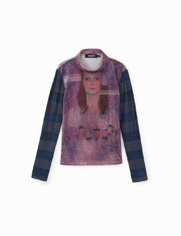 Bluza Desigual, mix culori