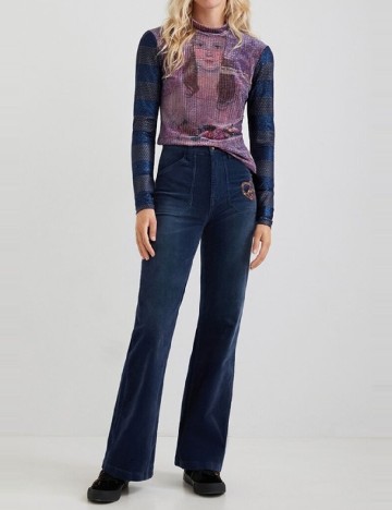Bluza Desigual, mix culori