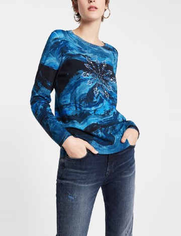 Bluza Desigual, albastru