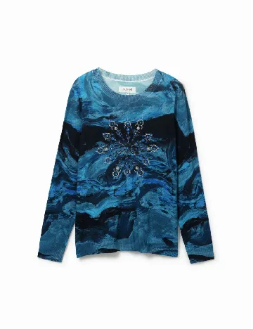Bluza Desigual, albastru Albastru