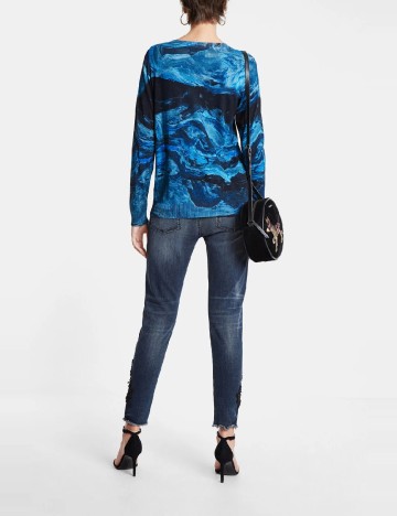 Bluza Desigual, albastru