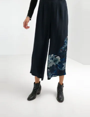 Pantaloni Desigual, albastru Albastru